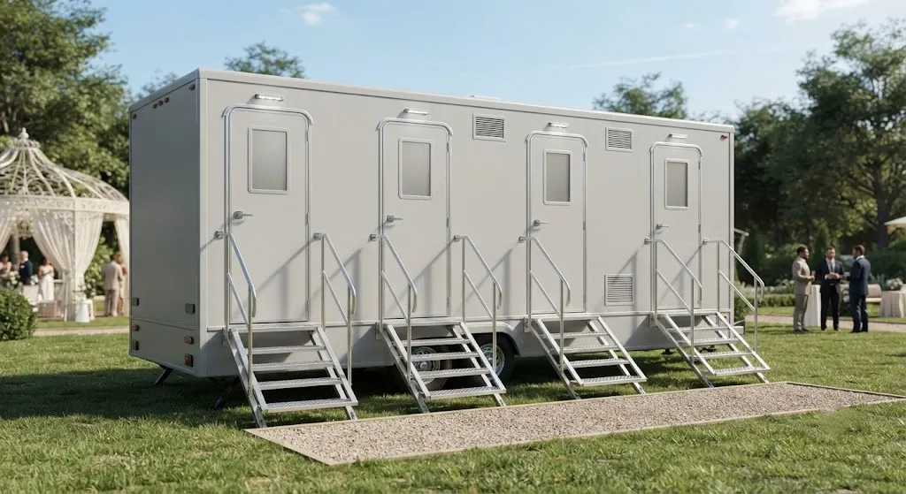 4 Stall Restroom Trailer in North Stamford, CT
