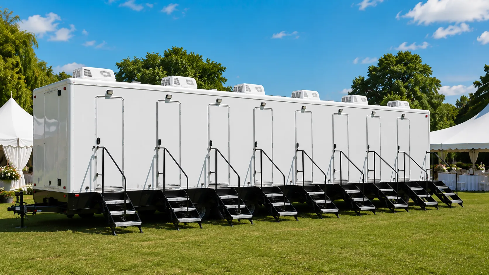 8 Stall Restroom Trailer in North Stamford, CT